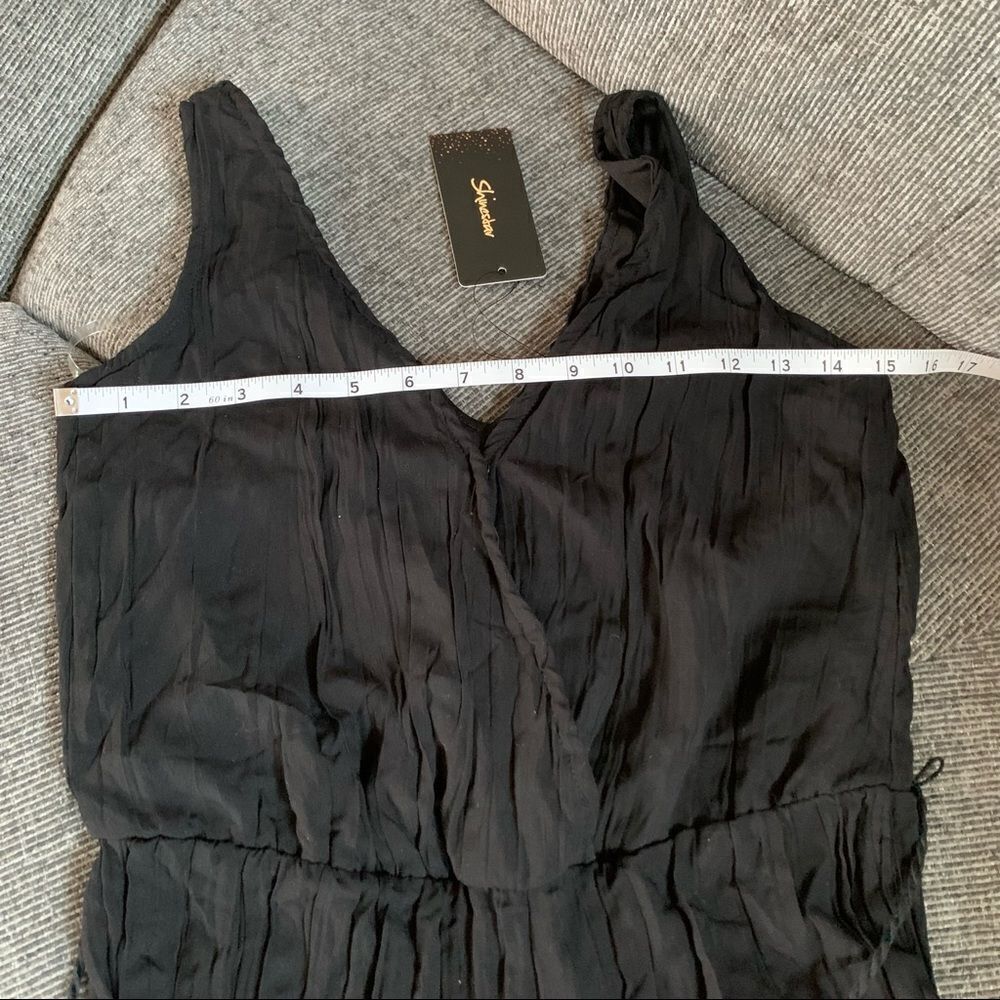 Shinestar jumpsuit sleeveless v-neck sx xs - Picture 6 of 16